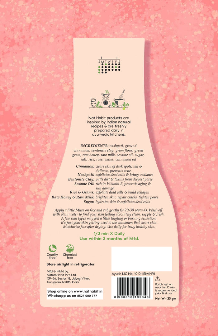 <strong>Cinnamon Nashpati Radiance Exfoliating Mura</strong> <br><i>Tan, Pigmentation & Blemish Control</i>