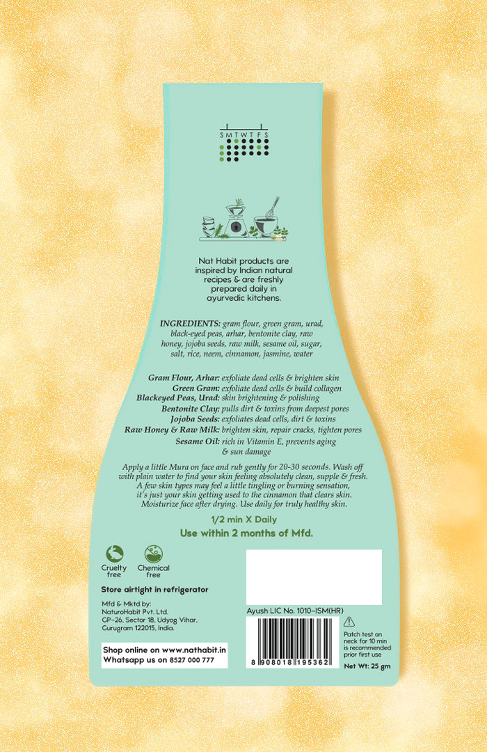 <strong>Five Gram & Clay Fuse Exfoliating Mura</strong> <br><i>Skin Polishing & Brightening</i>