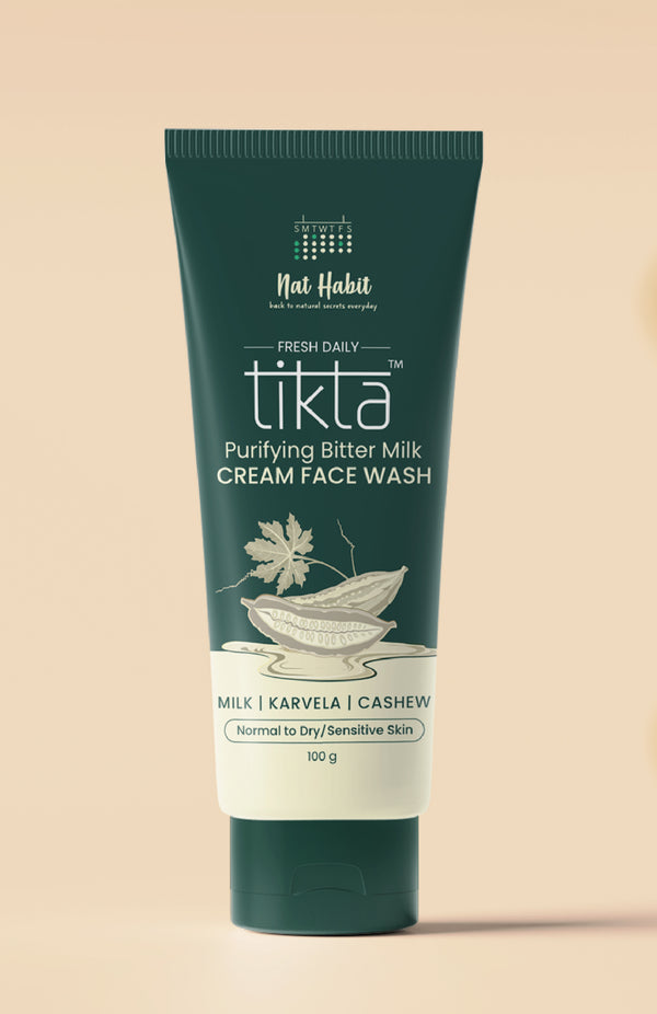 <strong>Purifying Bitter Milk Tikta <br>Cream Face Wash</strong> <br><i>for Normal to Dry/Sensitive Skin</i>
