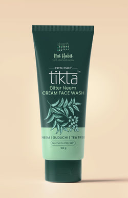 <strong>Bitter Neem Tikta <br>Cream Face Wash</strong> <br><i>for Normal to Oily Skin</i>