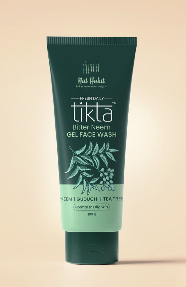 <strong>Bitter Neem Tikta <br>Gel Face Wash</strong> <br><i>for Normal to Oily Skin</i>