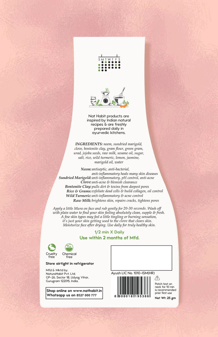 <strong>Neem-Marigold-Laung Exfoliating Mura</strong> <br><i>Oil & Acne Control</i>