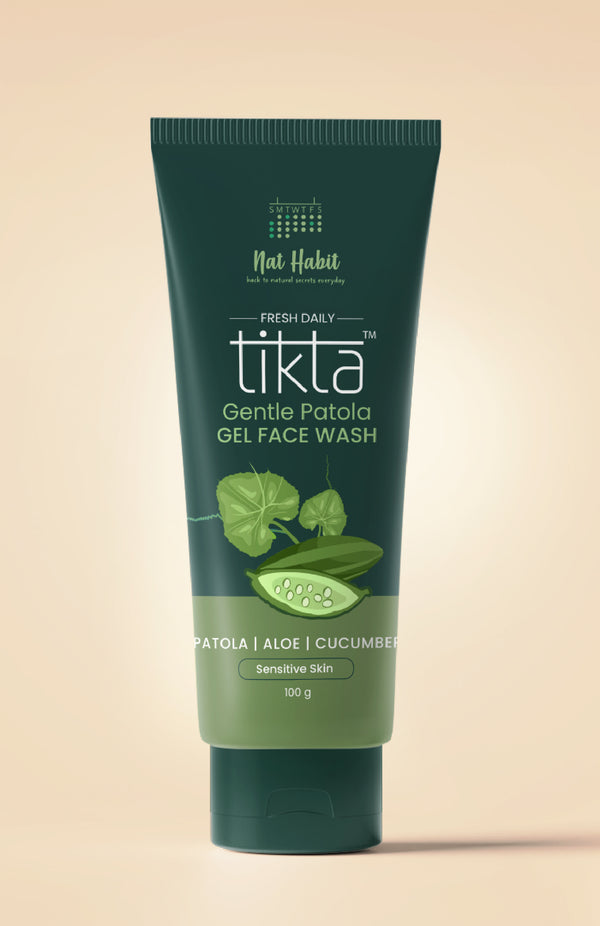 <strong>Gentle Patola Tikta <br>Gel Face Wash</strong> <br><i>for Sensitive Skin</i>