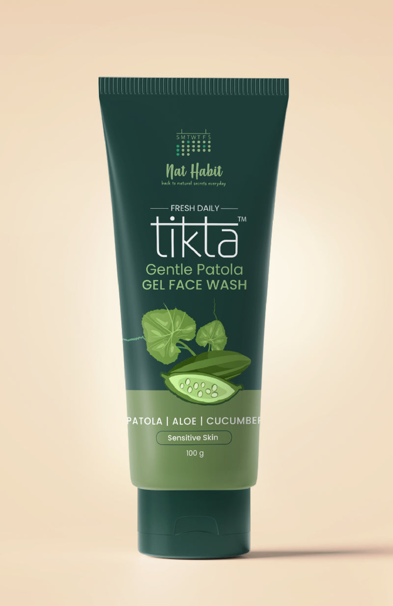 <strong>Gentle Patola Tikta <br>Gel Face Wash</strong> <br><i>for Sensitive Skin</i>