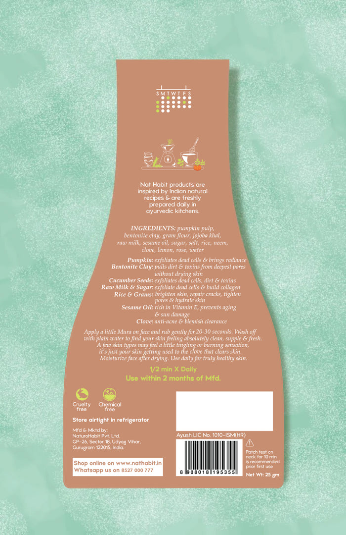 <strong>Pumpkin Clay Exfoliating Mura</strong> <br><i>Deep Skin Detox</i>