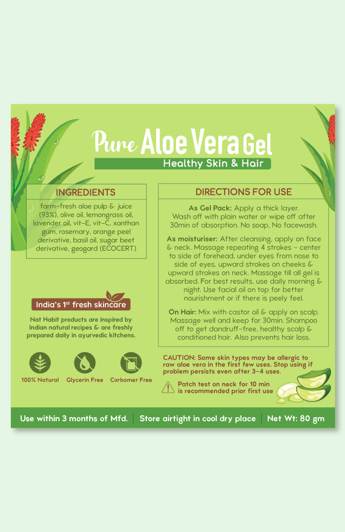 <strong>Pure Aloe Vera Gel </strong><br><i>Healthy Skin & Hair</i>