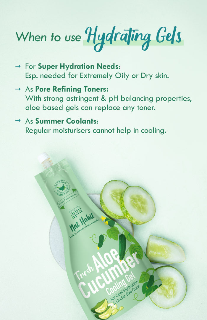 <strong>Fresh Aloe Cucumber Cooling Gel </strong><br><i>Icy Cool Hydration & Under-Eye Care</i>