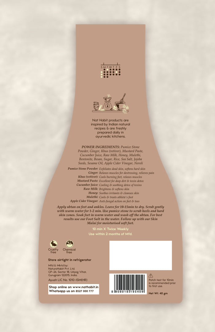 <strong>Ginger Khus Foot Ubtan</strong> <br><i>Destress & Detox</i>