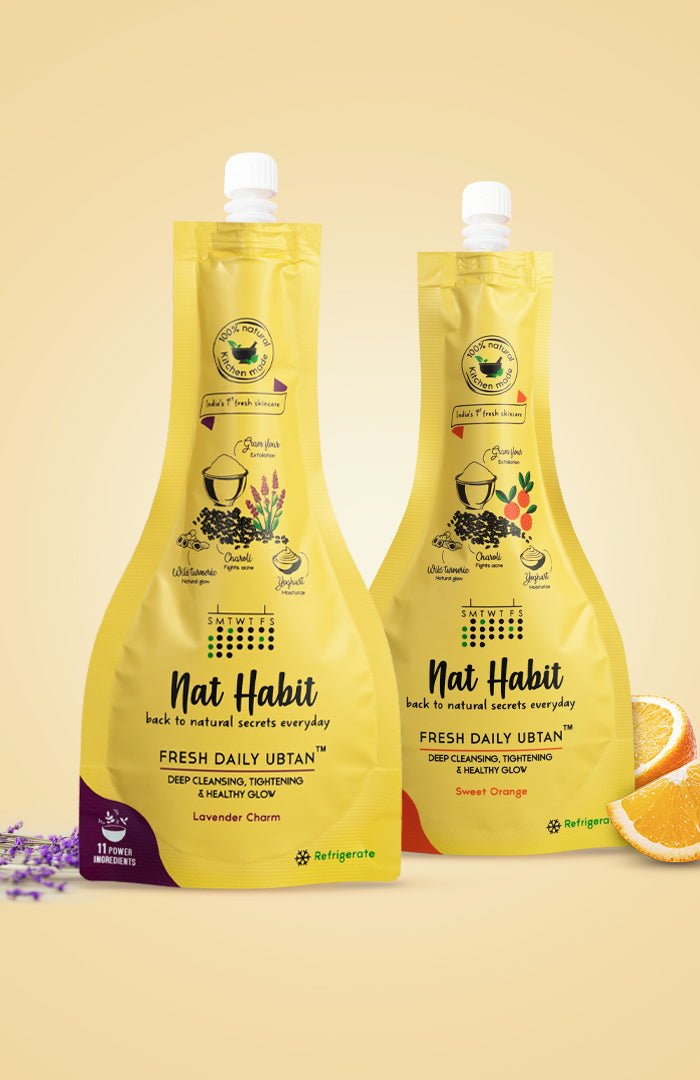 Lavender Charm Daily Ubtan + Sweet Orange - Nat Habit