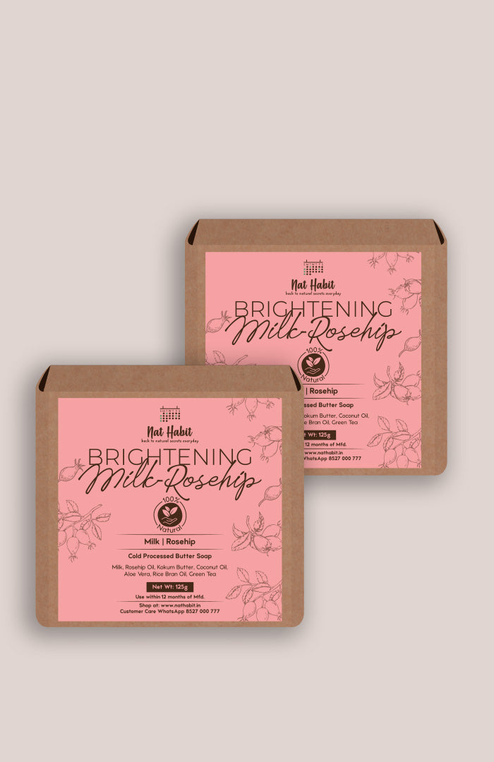 <strong>Cold Processed Brightening Milk-Rosehip Soap 125g</strong>