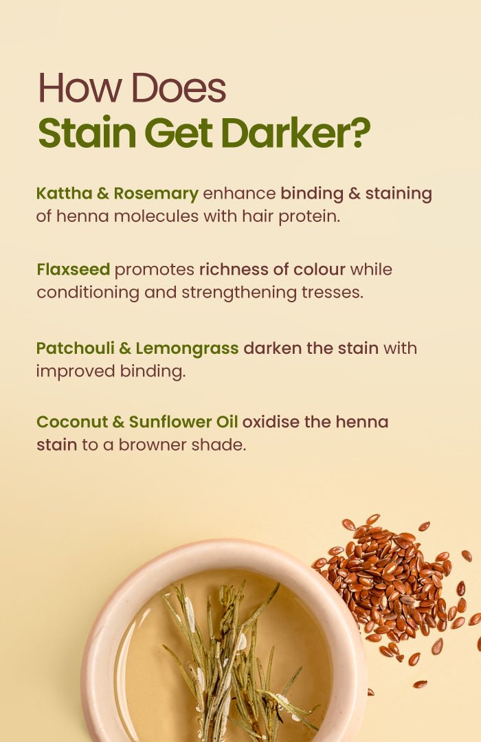 Post Henna Stain Bootl Oil | Rapid Stain Darkerning - Nat Habit