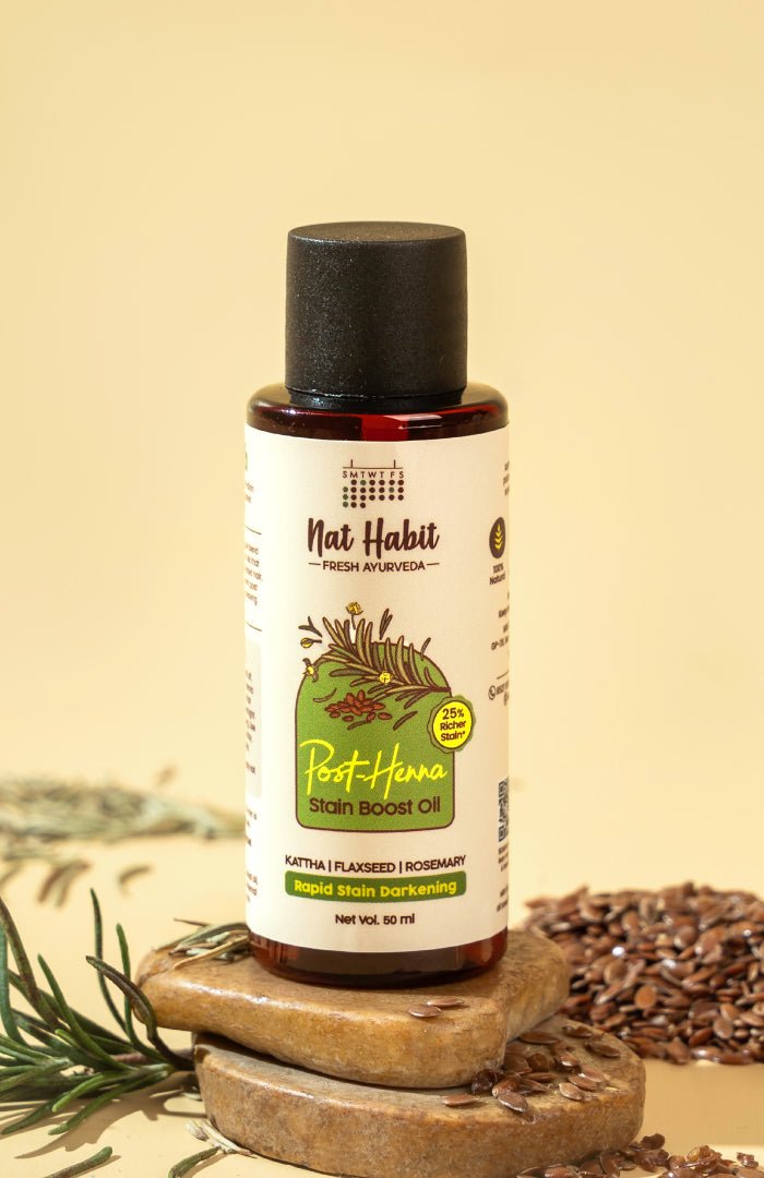 Post Henna Stain Bootl Oil | Rapid Stain Darkerning - Nat Habit