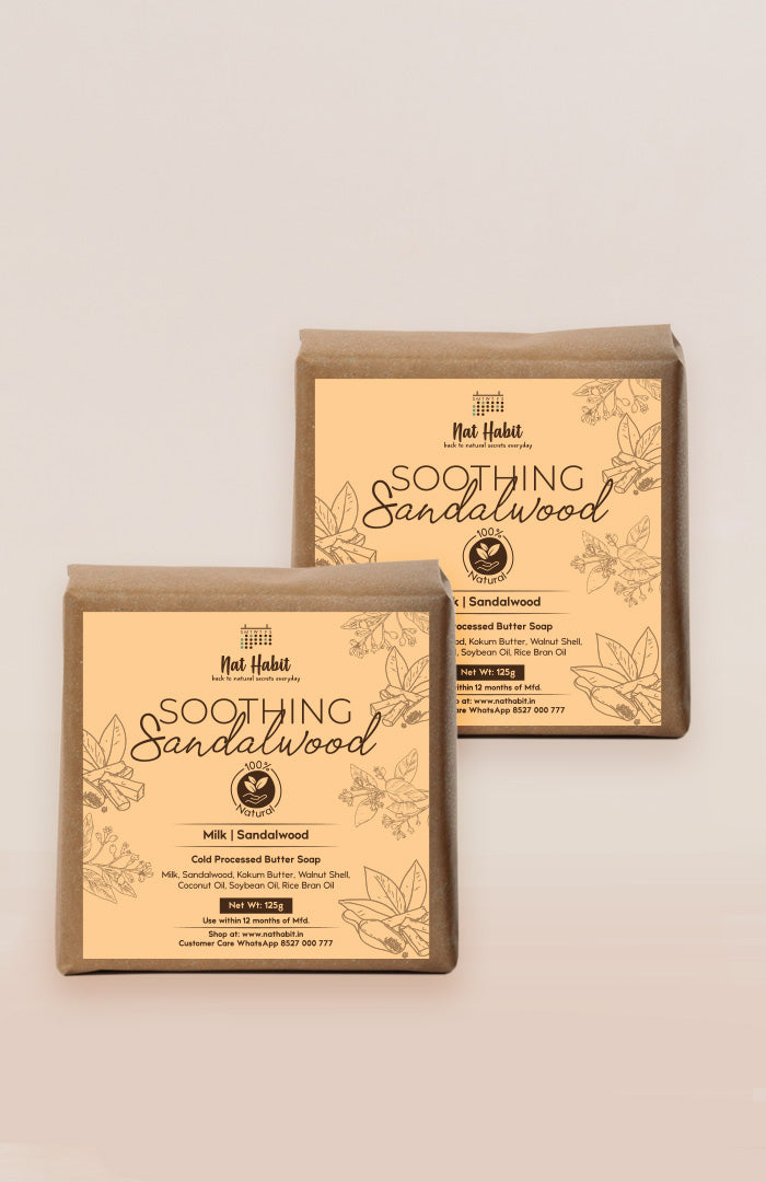 <strong>Cold Processed Soothing Sandalwood Soap 125g</strong>