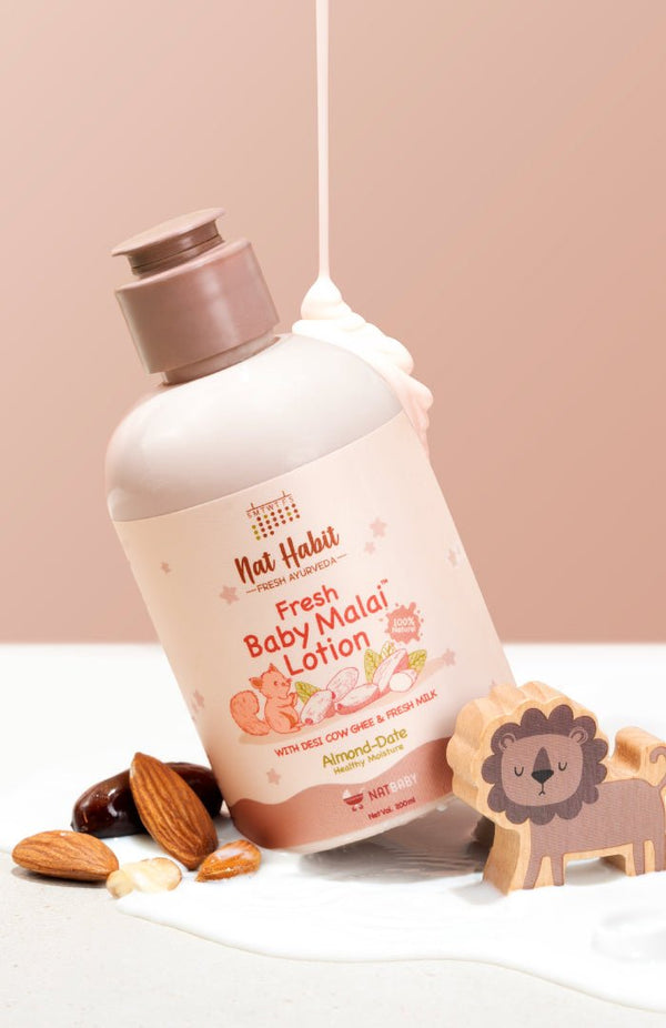 <strong>Almond & Dates Fresh Baby Malai Lotion</strong> <br> - Nat Habit