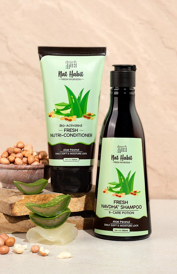<strong>Aloe Peanut Navdha & Nutri - Conditioner</strong> <br><i> - Nat Habit