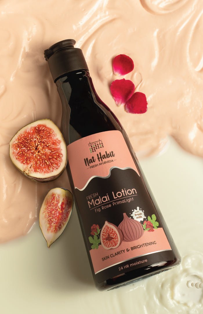 <strong>Fig Rose PrimaLight Fresh Malai Lotion</strong> <br><i>for skin brightening | 24 HR moisture</i> - Nat Habit