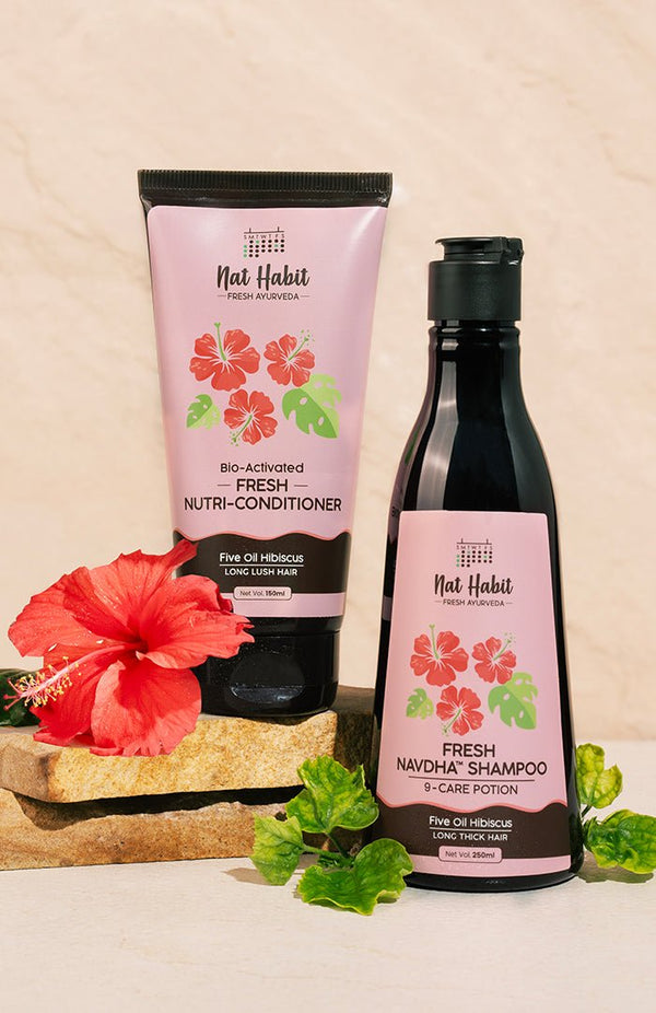 <strong>Five Oil Hibiscus Navdha & Nutri - Conditioner</strong> <br><i> - Nat Habit