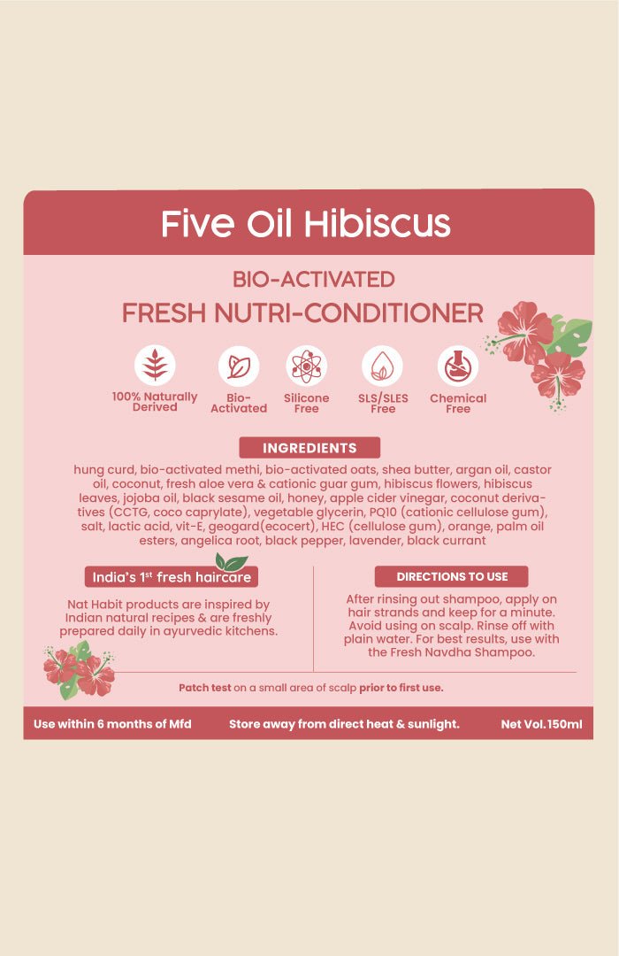 <strong>Five Oil Hibiscus Nutri - Conditioner</strong> <br><i>For Long Lush Hair</i> - Nat Habit