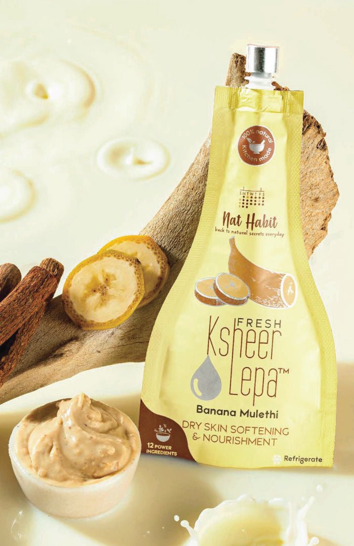 <strong>Fresh Banana Mulethi Lepa</strong> <br><i>Dry Skin Softening & Nourishment</i> - Nat Habit