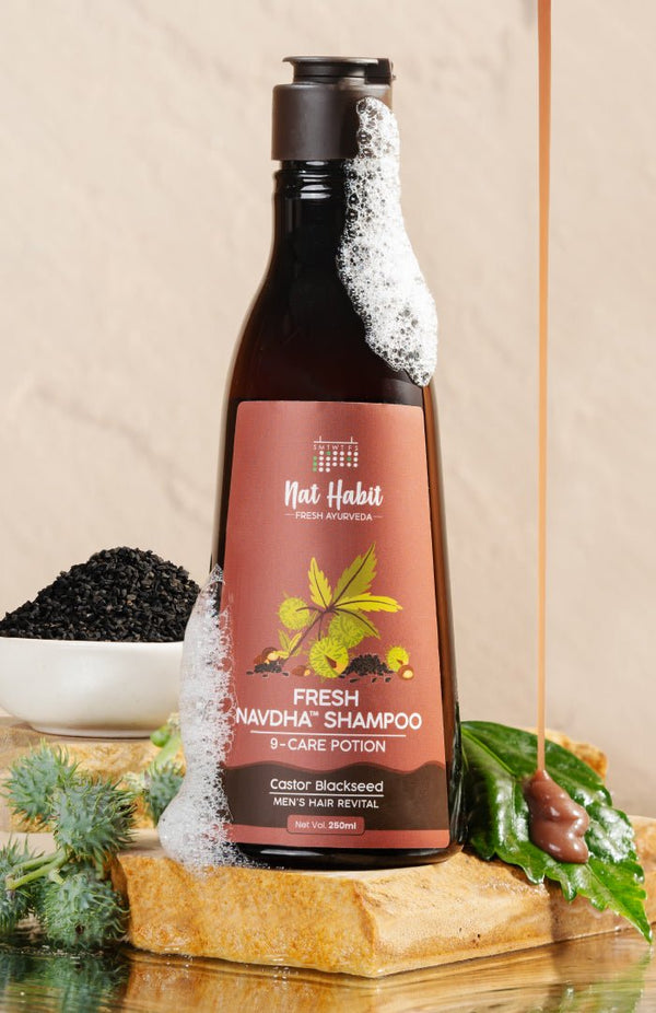 <strong>Fresh Castor Blackseed Navdha Shampoo</strong> <br><i></i> - Nat Habit