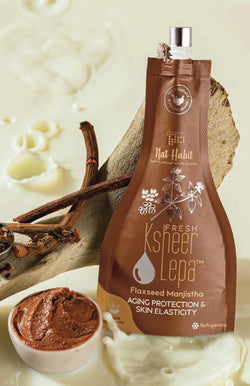 <strong>Fresh Flaxseed Manjistha Lepa</strong> <br><i>Aging Protection & Skin Elasticity</i> - Nat Habit