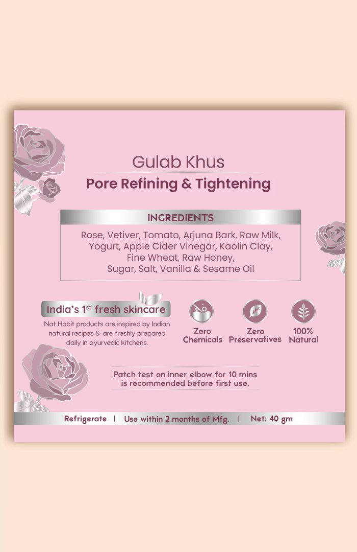 <strong>Fresh Gulab Khus Lepa</strong> <br><i>Pore Refining & Tightening</i> - Nat Habit