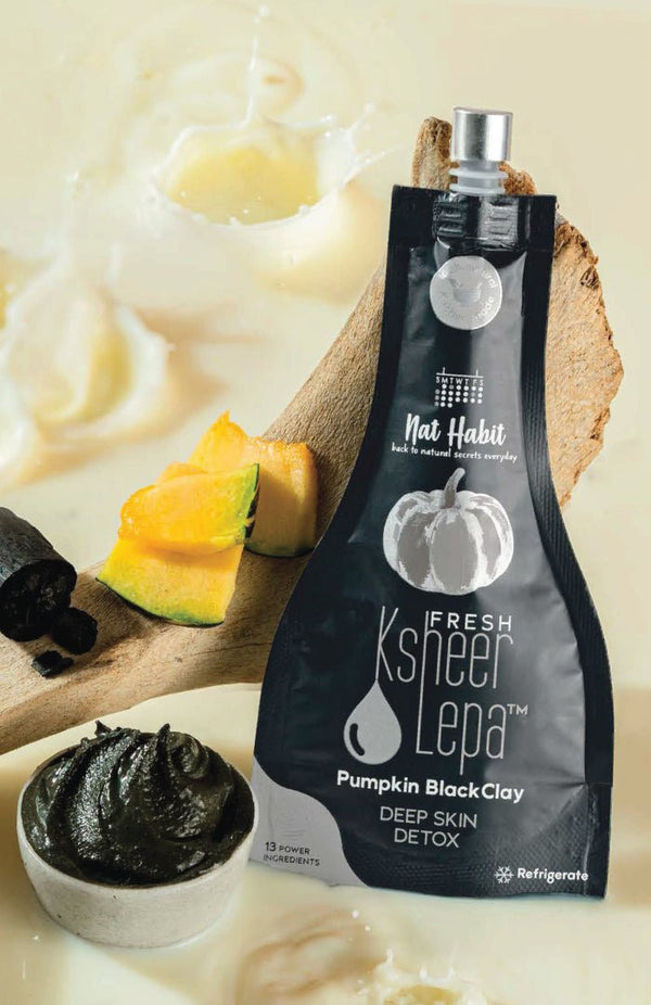 <strong>Fresh Pumpkin BlackClay Lepa</strong> <br><i>Deep Skin Detox</i> - Nat Habit