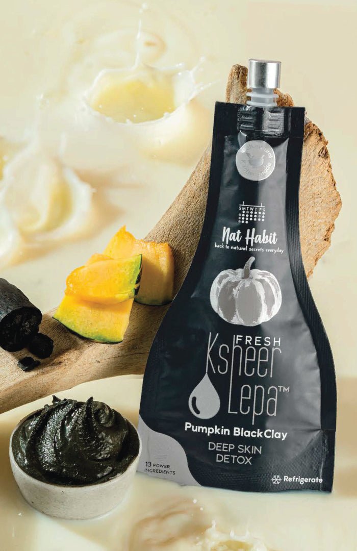 <strong>Fresh Pumpkin BlackClay Lepa</strong> <br><i>Deep Skin Detox</i> - Nat Habit
