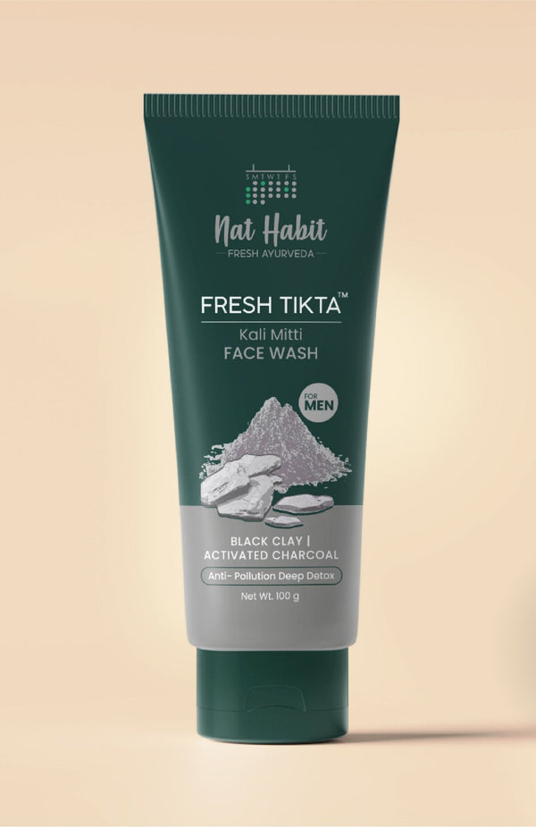<strong>Kali Mitti Tikta <br>Face Wash</strong> <br><i>for Men</i> (Copy) - Nat Habit