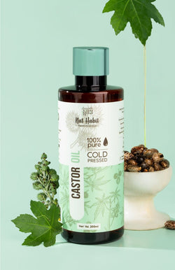 <strong>Pure Cold Pressed Castor <i>(Arandi)</i> Oil 200ml</strong> - Nat Habit
