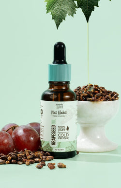 <strong>Pure Cold Pressed Grapeseed Oil 30ml</strong> - Nat Habit