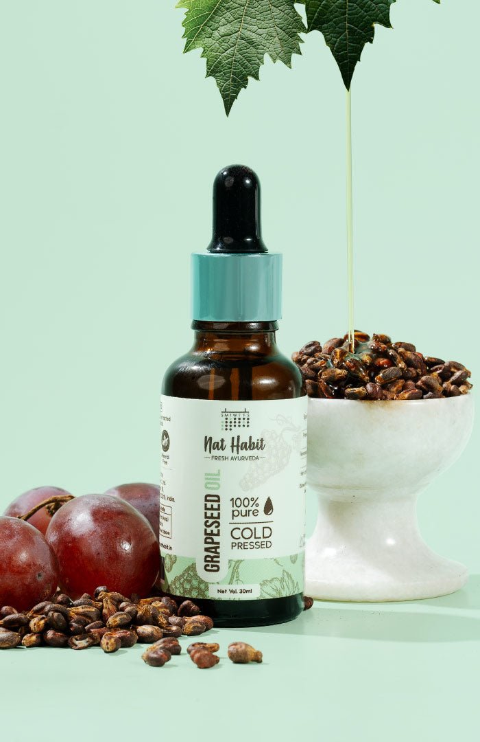 <strong>Pure Cold Pressed Grapeseed Oil 30ml</strong> - Nat Habit