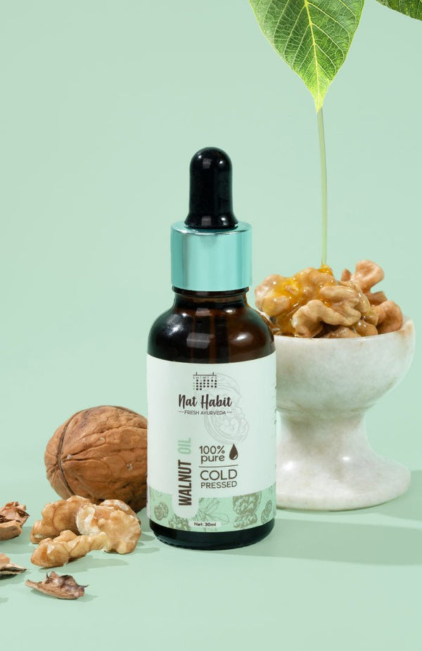 <strong>Pure Cold Pressed Walnut <i>(Akhrot)</i> Oil 30ml</strong> - Nat Habit