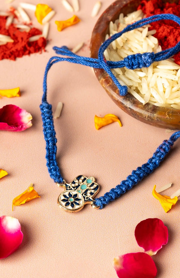 <strong>Sustainable Cloth Hand of Faith Rakhi</strong> <br><i>with Roli & Akshat</i> - Nat Habit