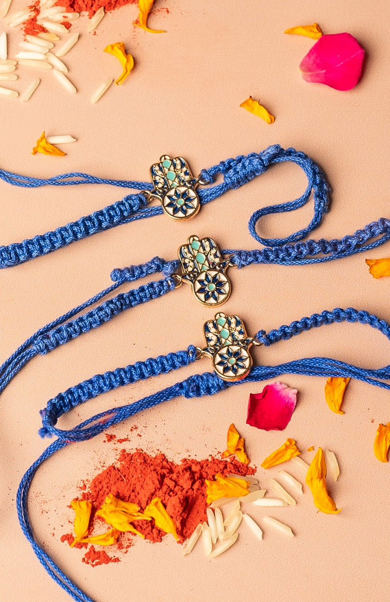 <strong>Sustainable Cloth Hand of Faith Rakhi</strong> <br><i>with Roli & Akshat</i> - Nat Habit