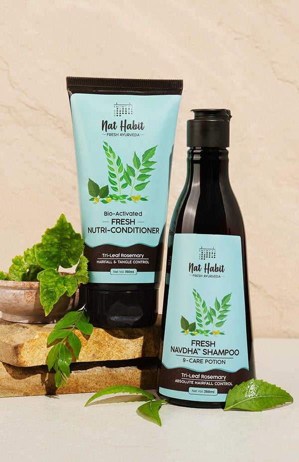 <strong>Tri - Leaf Rosemary Navdha & Nutri - Conditioner</strong> <br><i> - Nat Habit