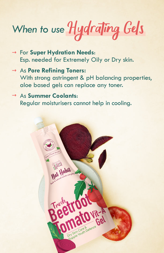 <strong>Fresh Beetroot Tomato Vit-A Gel </strong><br><i>Dry Skin Care & Supple Youth Defence</i>