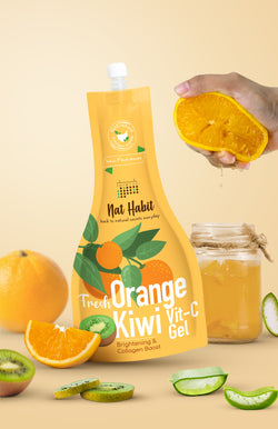 <strong>Fresh Orange Kiwi Vit-C Gel </strong><br><i>Brightening & Collagen Boost</i>