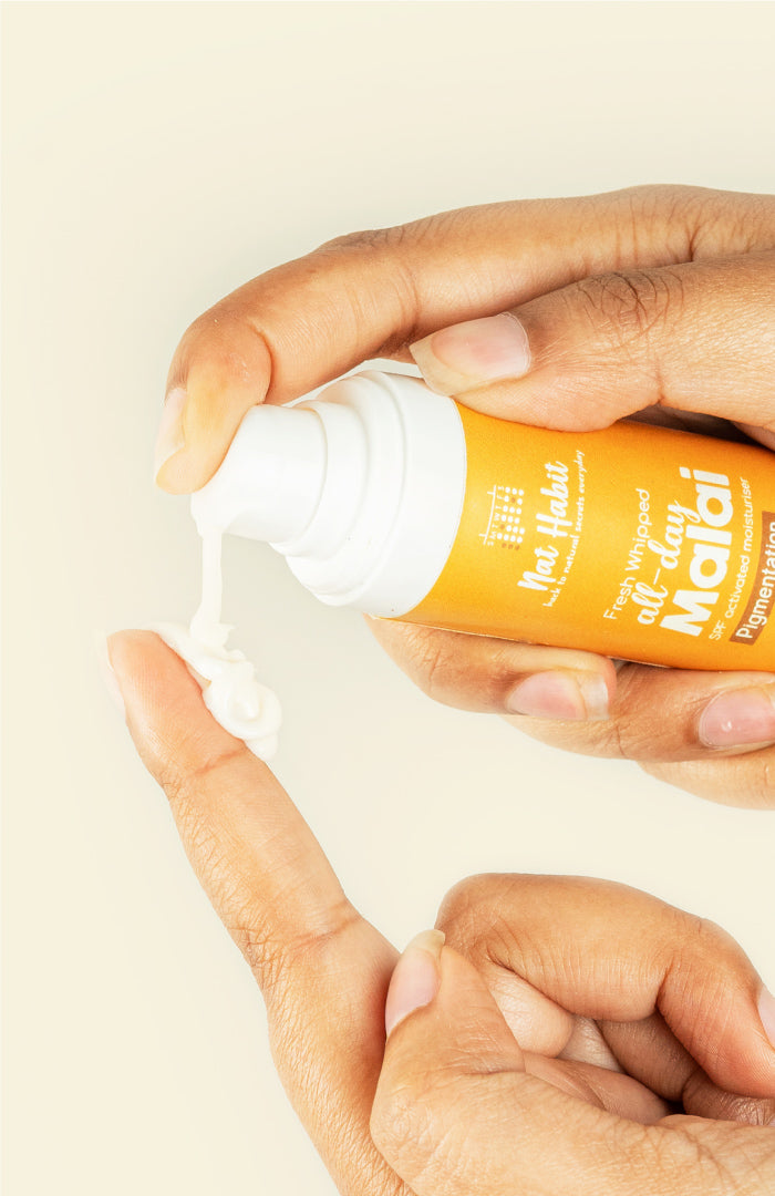 <strong>All-Day Malai - Pigmentation - 30g</strong><br><i>Turmeric Nutmeg Melanoactives</i>