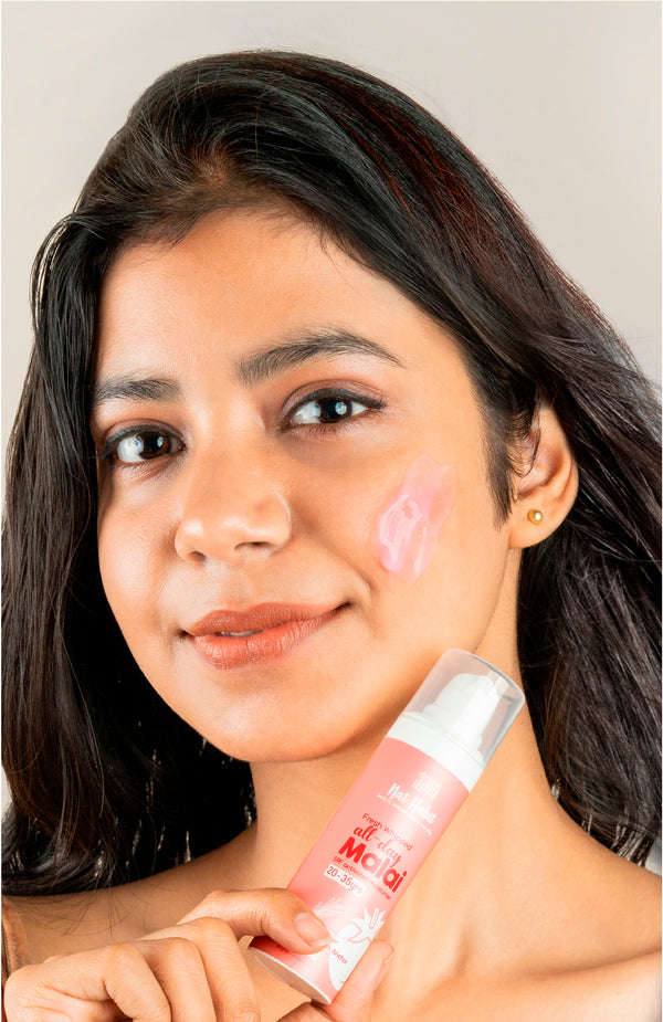 <strong>All-Day Malai - 20-35Yrs - 30g</strong><br><strong>Hot Humid Weather</strong> <br><i>Tomato Vetiver Vit-BEC Youth Anchor</i>