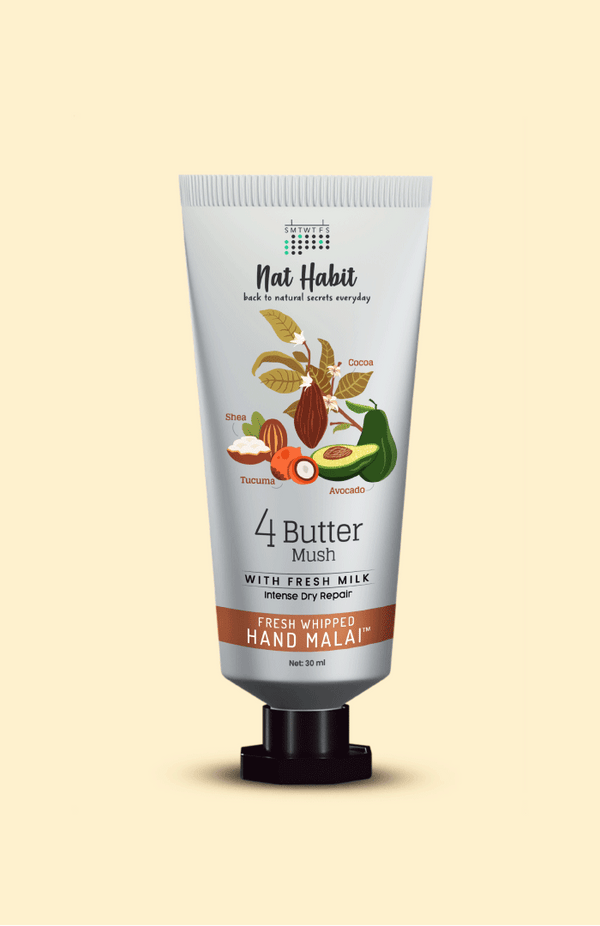 <strong>4 Butter Mush Hand Malai</strong> <br><i>Intense Dry Repair</i> - Nat Habit