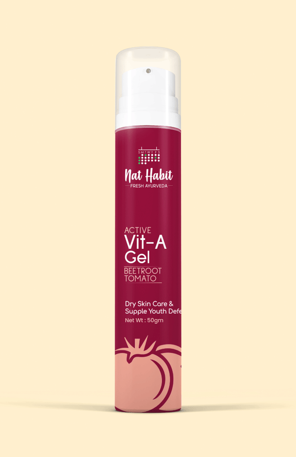 <strong>Active Beetroot Tomato Vit-A Gel </strong><br><i>Dry Skin Care & Supple Youth Defence</i> - Nat Habit