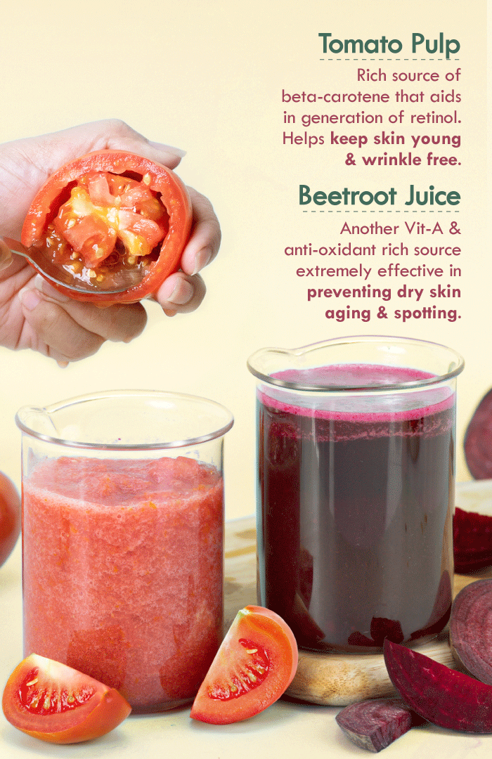 <strong>Active Beetroot Tomato Vit-A Gel </strong><br><i>Dry Skin Care & Supple Youth Defence</i> - Nat Habit