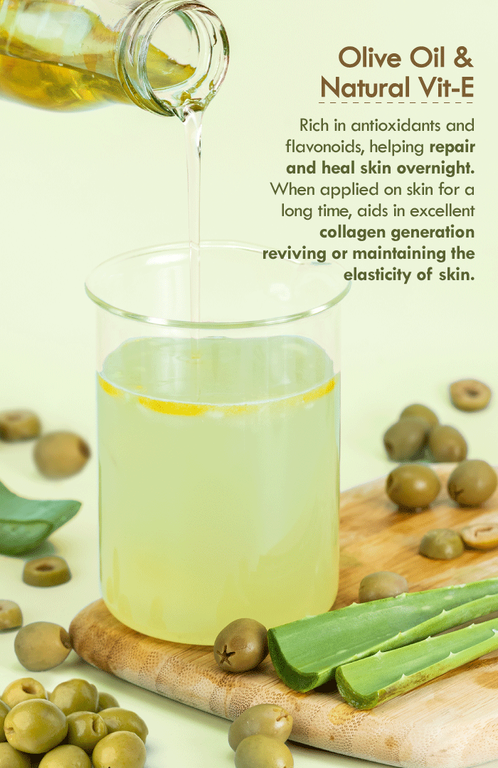 <strong>Active Olive Vit-E Night Gel </strong><br><i>Night Restore & Aging Protection</i> - Nat Habit