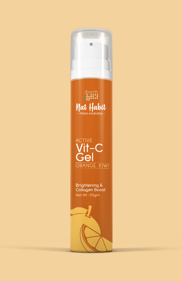 <strong>Active Orange Kiwi Vit-C Gel </strong><br><i>Brightening & Collagen Boost</i> - Nat Habit
