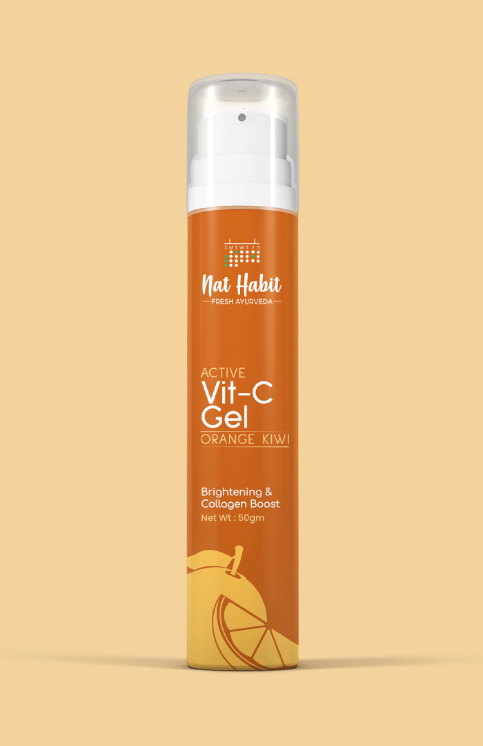<strong>Active Orange Kiwi Vit-C Gel </strong><br><i>Brightening & Collagen Boost</i> - Nat Habit