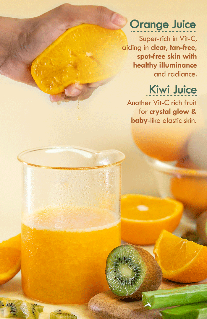 <strong>Active Orange Kiwi Vit-C Gel </strong><br><i>Brightening & Collagen Boost</i> - Nat Habit