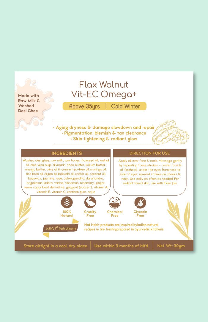 <strong>All-Day Malai - Above 35Yrs - 30g</strong><br><strong>Cold Winter</strong> <br><i>Flax Walnut Vit-EC Omega+</i> - Nat Habit