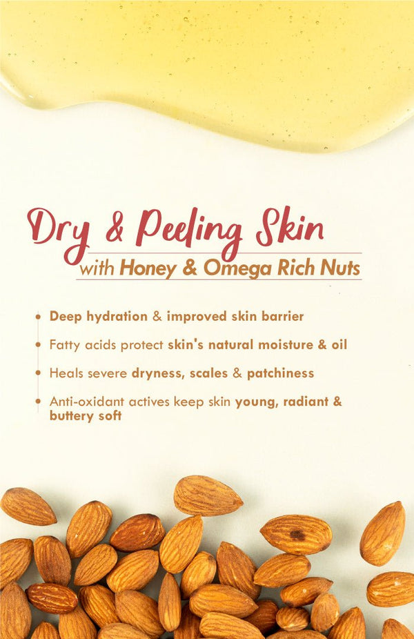 <strong>All-Day Malai - Dry & Peeling Skin - 30g</strong><br><i>Honey Multi-Nut Fructo Omega+</i> - Nat Habit