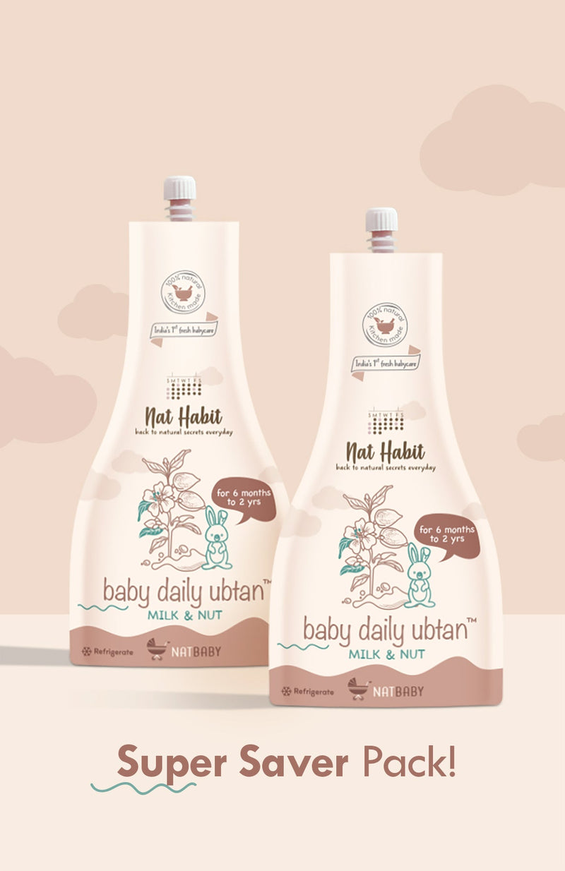 <strong>Baby Daily Ubtan - Milk & Nut - 80g</strong> <br><i>6mth - 2yr Old Baby Cleansing & Nutrition</i> - Nat Habit